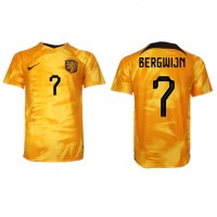 Holandsko Steven Bergwijn #7 Domáci futbalový dres MS 2022 Krátky Rukáv